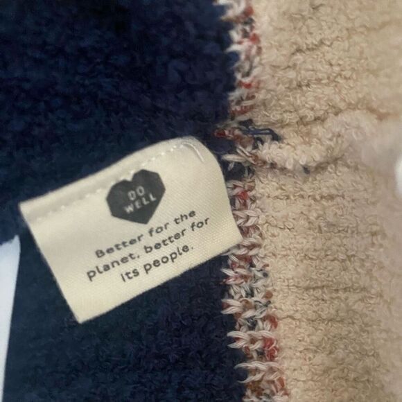 Madewell Women's Striped Crewneck Medium Long Sleeve Teddy bear sweater (J23) - Picture 5 of 8